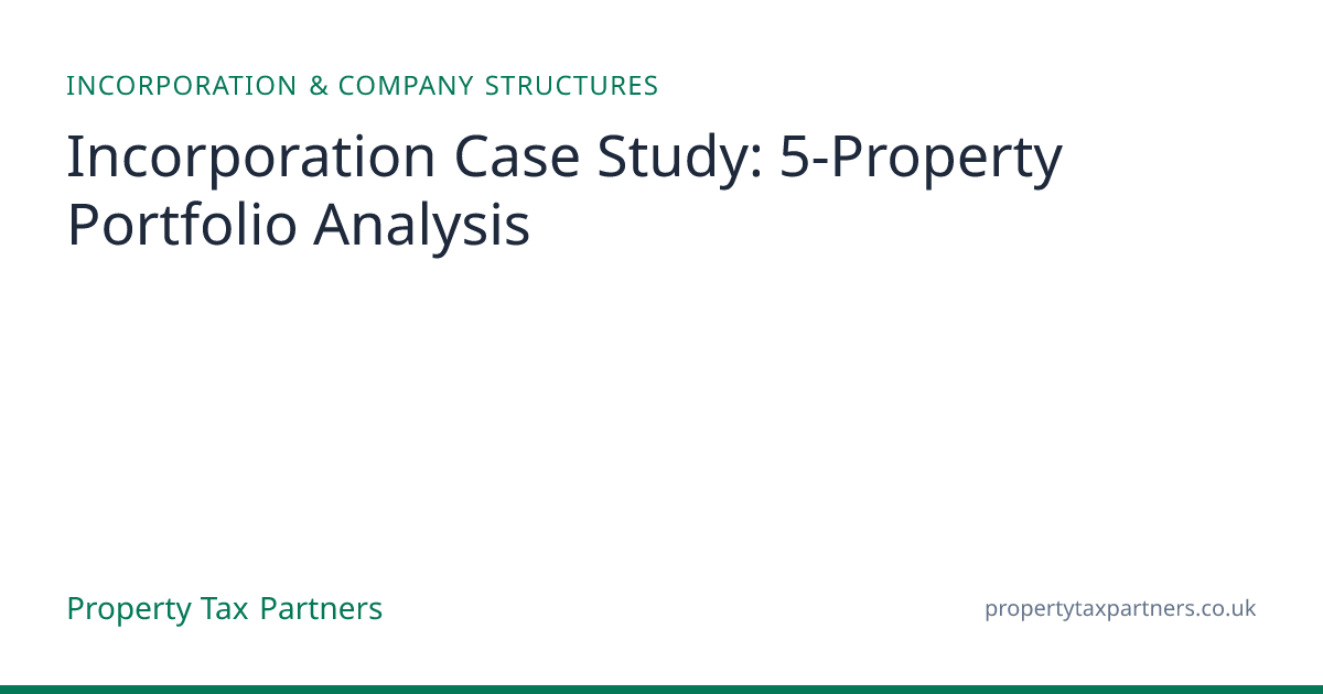 5-Property Incorporation Case Study | Worked Tax Analysis | Property ...