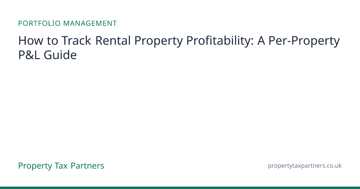 Track Rental Property Profitability: Per-Property P&L | Property Tax ...